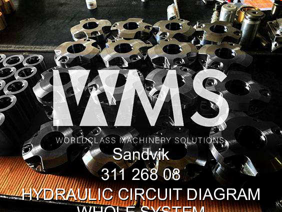 Sandvik (Tamrock) 311 268 08 HYDRAULIC CIRCUIT DIAGRAM (WHOLE SYSTEM) Spare Part