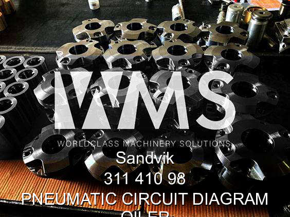 Sandvik (Tamrock) 311 410 98 PNEUMATIC CIRCUIT DIAGRAM (OILER) Spare Part