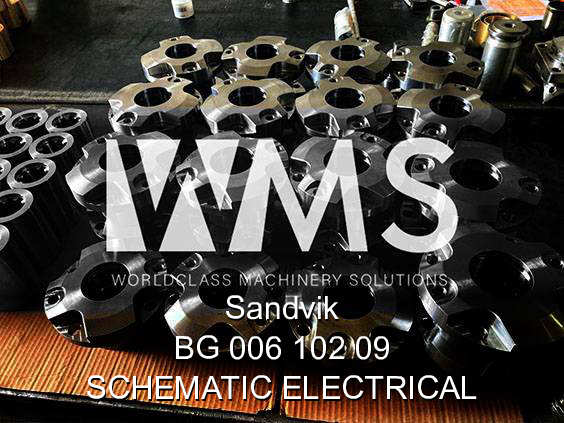 BG 006 102 09 Schematic, electrical aftermarket spare part designed for Sandvik / Tamrock machines